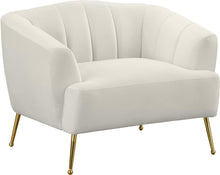Load image into Gallery viewer, Tori Cream Velvet Chair image
