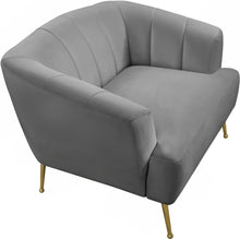 Load image into Gallery viewer, Tori Grey Velvet Chair
