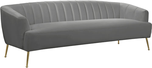 Tori Grey Velvet Sofa image