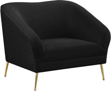 Load image into Gallery viewer, Hermosa Black Velvet Chair image
