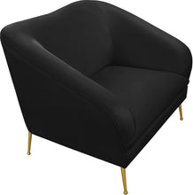 Load image into Gallery viewer, Hermosa Black Velvet Chair
