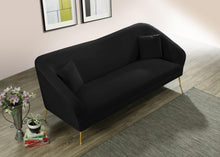 Load image into Gallery viewer, Hermosa Black Velvet Sofa
