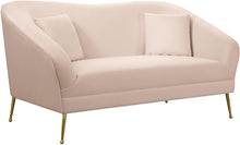 Load image into Gallery viewer, Hermosa Pink Velvet Loveseat image
