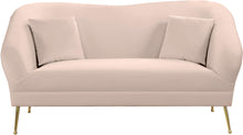 Load image into Gallery viewer, Hermosa Pink Velvet Loveseat
