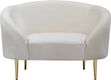 Load image into Gallery viewer, Ritz Cream Velvet Chair
