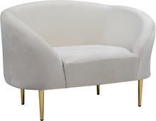 Load image into Gallery viewer, Ritz Cream Velvet Chair image
