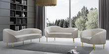 Load image into Gallery viewer, Ritz Cream Velvet Sofa

