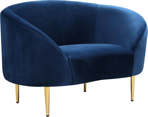 Ritz Navy Velvet Chair image