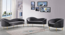 Load image into Gallery viewer, Ritz Grey Velvet Sofa
