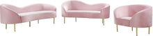 Load image into Gallery viewer, Ritz Pink Velvet Loveseat
