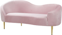 Load image into Gallery viewer, Ritz Pink Velvet Loveseat image
