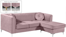 Load image into Gallery viewer, Eliana Pink Velvet 2pc. Reversible Sectional
