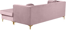 Load image into Gallery viewer, Eliana Pink Velvet 2pc. Reversible Sectional
