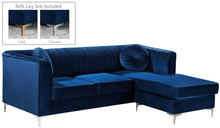 Load image into Gallery viewer, Eliana Navy Velvet 2pc. Reversible Sectional
