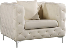 Load image into Gallery viewer, Scarlett Cream Velvet Chair image
