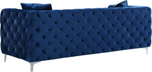 Load image into Gallery viewer, Scarlett Navy Velvet Sofa
