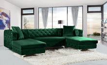 Load image into Gallery viewer, Gail Green Velvet 3pc. Sectional

