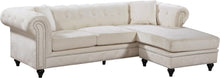 Load image into Gallery viewer, Sabrina Cream Velvet 2pc. Reversible Sectional image
