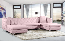 Load image into Gallery viewer, Gail Pink Velvet 3pc. Sectional
