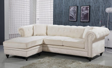 Load image into Gallery viewer, Sabrina Cream Velvet 2pc. Reversible Sectional
