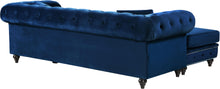 Load image into Gallery viewer, Sabrina Navy Velvet 2pc. Reversible Sectional
