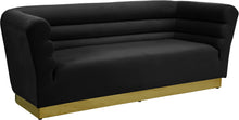 Load image into Gallery viewer, Bellini Black Velvet Sofa image
