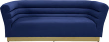 Load image into Gallery viewer, Bellini Navy Velvet Sofa
