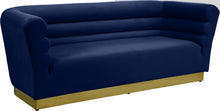 Load image into Gallery viewer, Bellini Navy Velvet Sofa image
