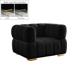 Load image into Gallery viewer, Gwen Black Velvet Chair image
