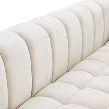 Load image into Gallery viewer, Gwen Cream Velvet Sofa
