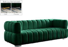 Load image into Gallery viewer, Gwen Green Velvet Sofa
