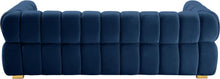 Load image into Gallery viewer, Gwen Navy Velvet Sofa
