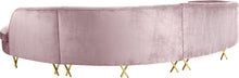 Load image into Gallery viewer, Serpentine Pink Velvet 3pc. Sectional
