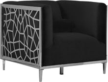 Load image into Gallery viewer, Opal Black Velvet Chair image
