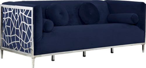 Opal Navy Velvet Sofa image