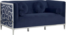 Load image into Gallery viewer, Opal Navy Velvet Loveseat image
