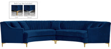 Load image into Gallery viewer, Jackson Navy Velvet 2pc. Sectional image
