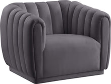 Load image into Gallery viewer, Dixie Grey Velvet Chair image
