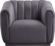 Load image into Gallery viewer, Dixie Grey Velvet Chair
