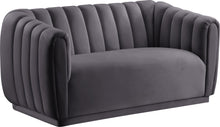 Load image into Gallery viewer, Dixie Grey Velvet Loveseat image
