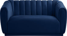 Load image into Gallery viewer, Dixie Navy Velvet Loveseat
