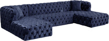Load image into Gallery viewer, Coco Navy Velvet 3pc. Sectional (3 Boxes) image

