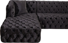 Load image into Gallery viewer, Coco Black Velvet 3pc. Sectional (3 Boxes)
