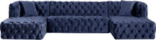 Load image into Gallery viewer, Coco Navy Velvet 3pc. Sectional (3 Boxes)
