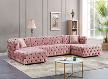 Load image into Gallery viewer, Coco Pink Velvet 3pc. Sectional (3 Boxes)

