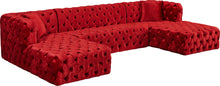 Load image into Gallery viewer, Coco Red Velvet 3pc. Sectional (3 Boxes) image
