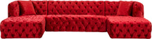 Load image into Gallery viewer, Coco Red Velvet 3pc. Sectional (3 Boxes)
