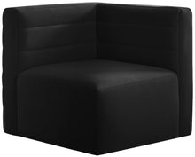 Load image into Gallery viewer, Quincy Black Velvet Modular Corner Chair image
