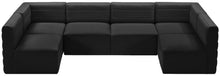 Load image into Gallery viewer, Quincy Black Velvet Modular Sectional
