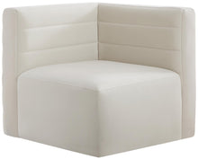 Load image into Gallery viewer, Quincy Cream Velvet Modular Corner Chair image
